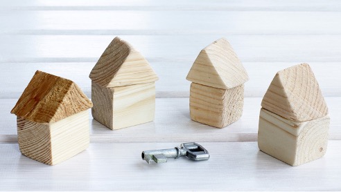 %titre de l'article% maison clé sur porte