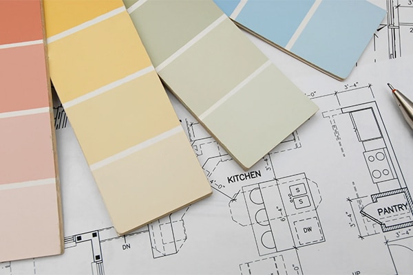 color zoning peinture intérieur maison structurer sans cloisonner